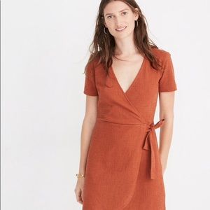 Madewell short sleeve side-tie dress